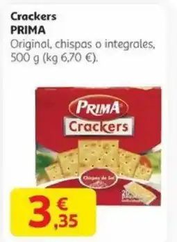 Alcampo PRIMA Crackers oferta