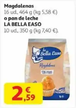 Alcampo LA BELLA EASO Magdalenas o pan de leche oferta