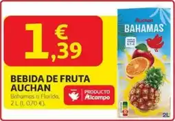 Alcampo AUCHAN Bebida de fruta oferta