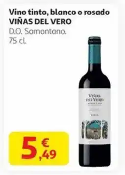 Alcampo VIÑAS DEL VERO Vino tinto, blanco o rosado oferta