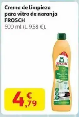 Alcampo FROSCH Crema de limpieza para vitro de naranja oferta