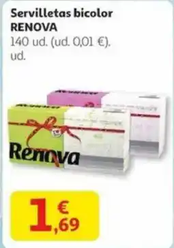Alcampo RENOVA Servilletas bicolor oferta