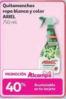 Alcampo ARIEL Quitamanchas ropa blanca y color oferta