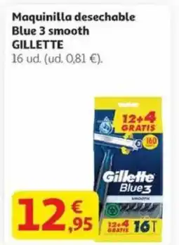 Alcampo GILLETTE Maquinilla desechable Blue 3 smooth oferta