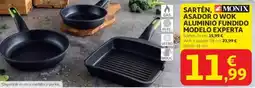 Alcampo MONIX Sarten asador o wok aluminio fundido modelo experta oferta