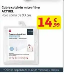 Alcampo ACTUEL Cubre colchón microfibra oferta