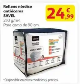 Alcampo SAVEL Relleno nórdico antiácaros oferta