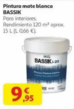 Alcampo BASSIK Pintura mate blanca oferta