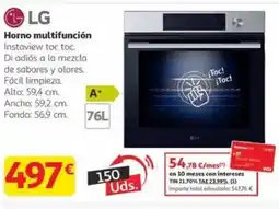 Alcampo LG Horno multifunción oferta