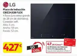 Alcampo LG Placa de inducción CBIZ2432B FLEX oferta