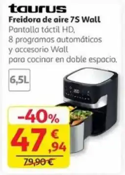 Alcampo TAURUS Freidora de aire 75 Wall oferta