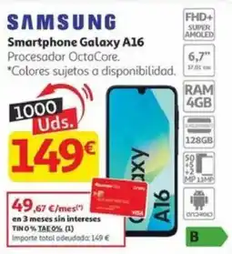 Alcampo SAMSUNG Smartphone Galaxy A16 oferta