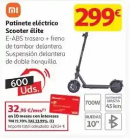Alcampo Scooter élite E-ABS trasero + freno oferta