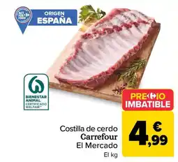 Carrefour Market Costilla de cerdo Carrefour El Mercado oferta