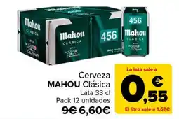 Carrefour Market MAHOU Cerveza Clásica oferta