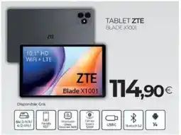 Tien 21 ZTE Tablet blade x1001 oferta