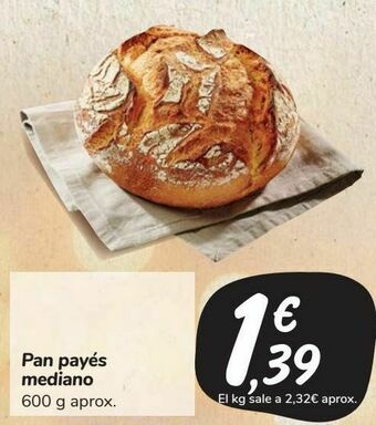 Carrefour Market Pan payés mediano oferta