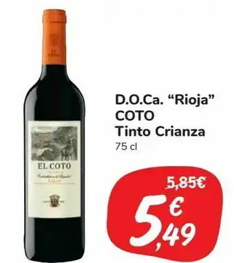 Carrefour Market D.o.ca ''rioja'' coto tinto crianza oferta