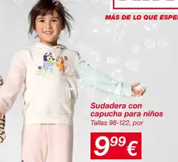 KIK Sudadera con capucha para niños oferta