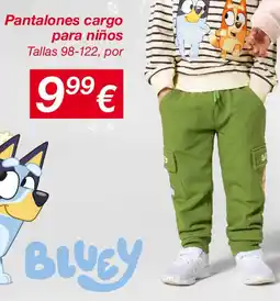 KIK Pantalones cargo para niños oferta