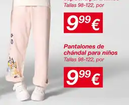 KIK Pantalones de chándal para niños oferta
