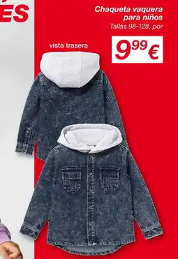 KIK Chaqueta vaquera para niños oferta