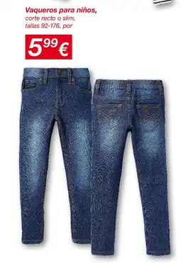 KIK Vaqueros para niños oferta