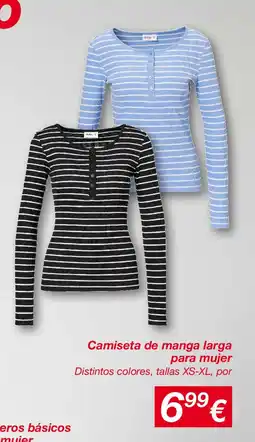 KIK Camiseta de manga larga para mujer oferta