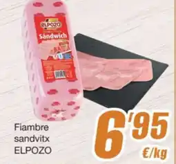 SPAR Fragadis ELPOZO Fiambre sandvitx oferta