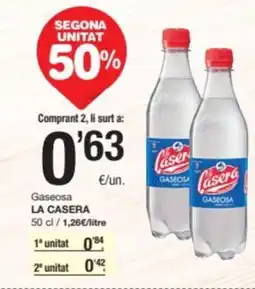 SPAR Fragadis LA CASERA Gaseosa oferta