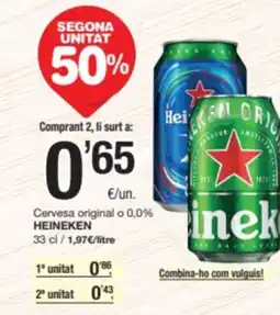 SPAR Fragadis HEINEKEN Cervesa original o 0,0% oferta