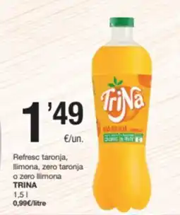 SPAR Fragadis TRINA Refresc taronja, llimona, zero taronja o zero llimona oferta