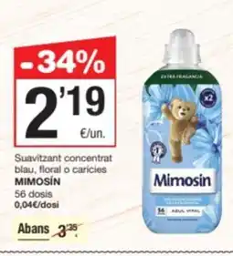 SPAR Fragadis MIMOSÍN Suavitzant concentrat blau, floral o caricies oferta