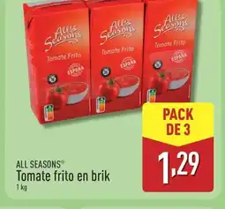 ALDI ALL SEASONS Tomate frito en brik oferta