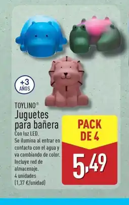 ALDI TOYLINO Juguetes para bañera oferta