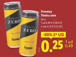 Lidl FREEWAY Tónica zero oferta