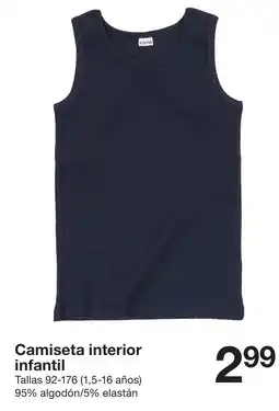 Zeeman Camiseta interior infantil oferta