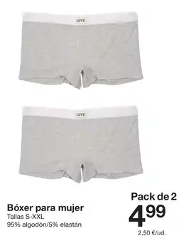 Zeeman Bóxer para mujer oferta