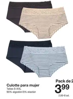 Zeeman Culotte para mujer oferta