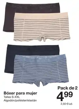 Zeeman Bóxer para mujer oferta