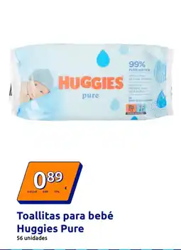 Action HUGGIES Toallitas para bebé Pure oferta