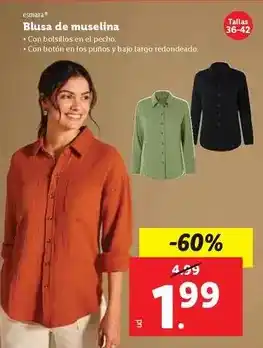 Ocine Esmara - blusa de muselina oferta