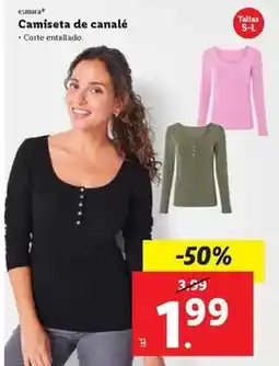 Ocine Esmara - camiseta de canalé oferta