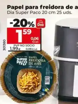 Dia Dia super paco - papel para freidora de aire oferta