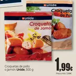 Unide Market Unide - croquetas de pollo o jamón oferta