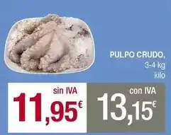 Masymas Pulpo crudo oferta