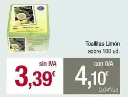 Masymas Toallitas limón oferta