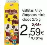 FROIZ Arluy - galletas simpsons minis choco oferta