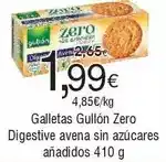 FROIZ Gullón - galletas zero digestive avena sin azucares anadidos oferta