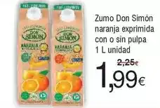 FROIZ Simon - zumo don simón naranja exprimida con o sin pulpa oferta